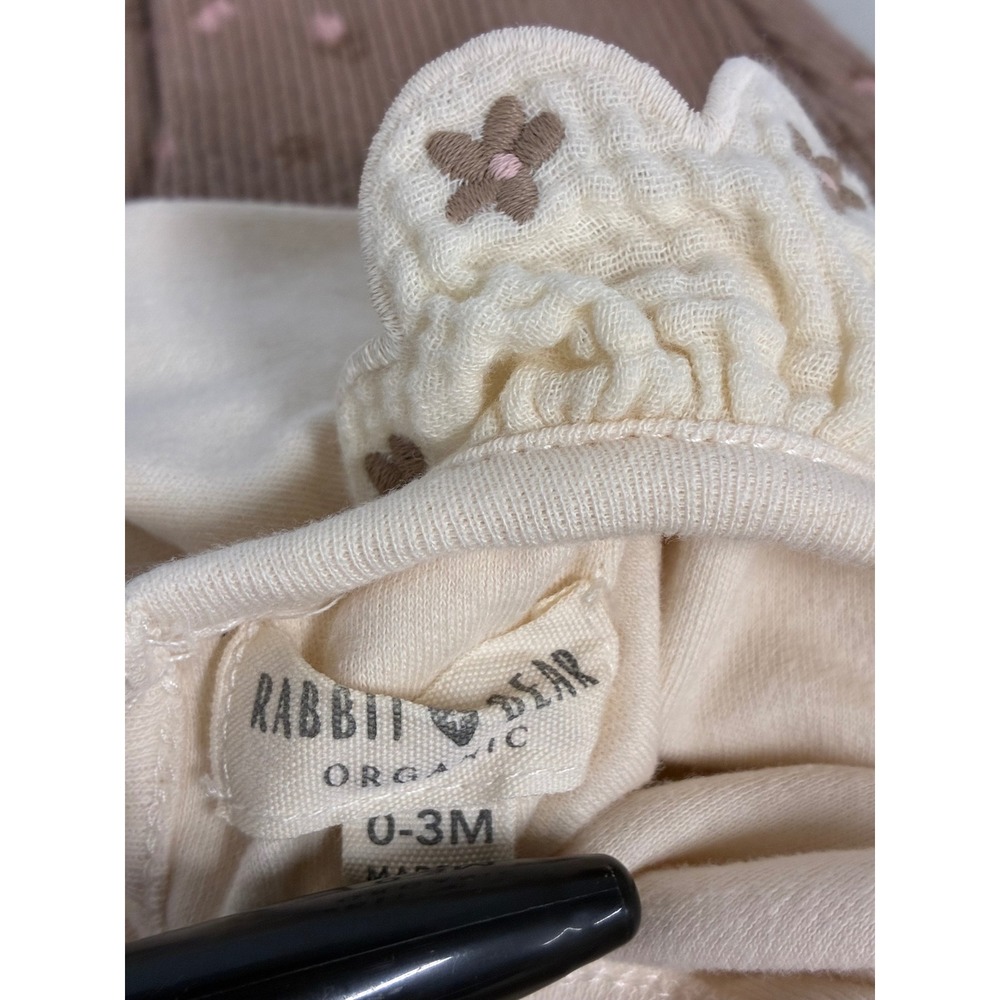 Carters Rabbit Bear‎ Baby Girl 0-3M Bodysuit Pants Set Bundle 6pc Pink Cream - Picture 3 of 7